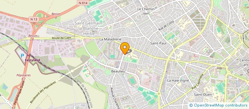 localisation de l'entreprise FRATERNITE CHRETIENNE MALADES HANDICAPEE à CAEN