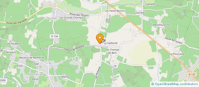 localisation de l'entreprise FRATERNITE DASSOUTE-TEUILLAC à TEUILLAC