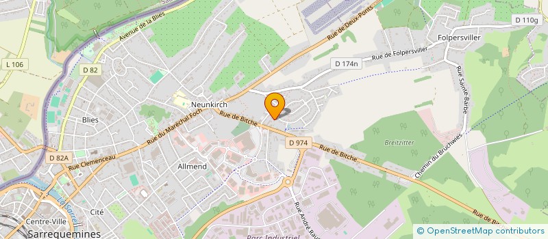 localisation de l'entreprise FRATERNITES DE SAINT FRANCOIS  SARREGUEMINES