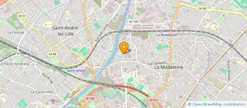 localisation de l'entreprise FRATERNITY à LA MADELEINE