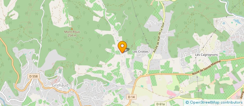 localisation de l'entreprise FRATHI à GRIMAUD