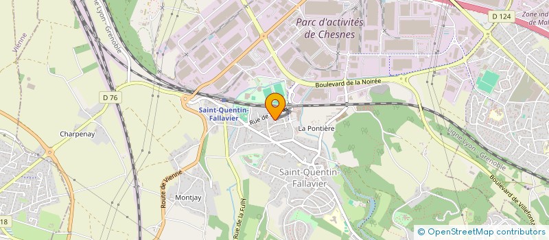 localisation de l'entreprise FRATRIE BURGEL  SAINT-QUENTIN-FALLAVIER