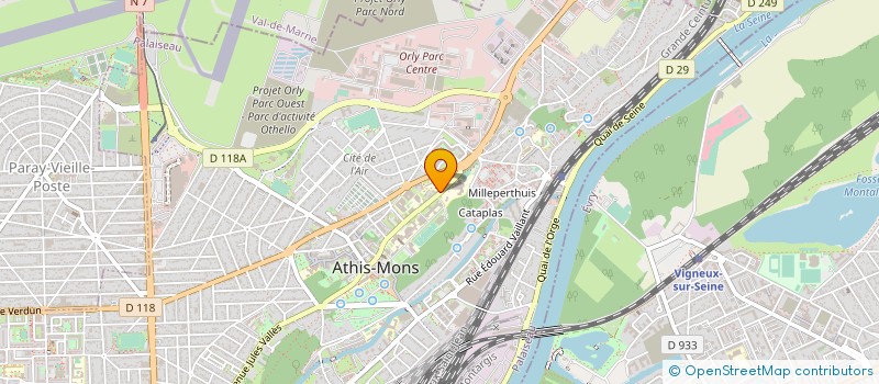localisation de l'entreprise FRATRIMMO à ATHIS-MONS