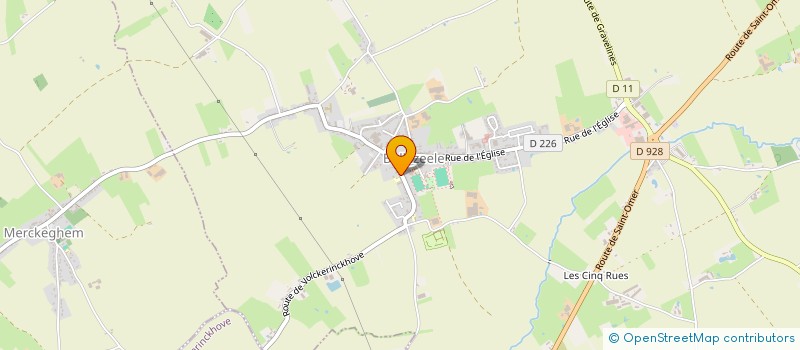 localisation de l'entreprise FRATRIO  BOLLEZEELE