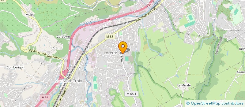 localisation de l'entreprise FRATTI LOUAT CONSTRUCTION  LORETTE