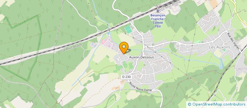 localisation de l'entreprise FRAUCOGUIJU  LES AUXONS