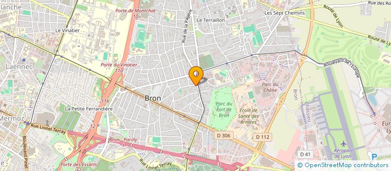 localisation de l'entreprise FRAVEC CONSEIL & FORMATION  BRON