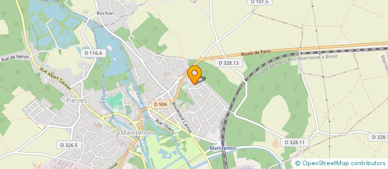 localisation de l'entreprise FRAVELINE à MAINTENON