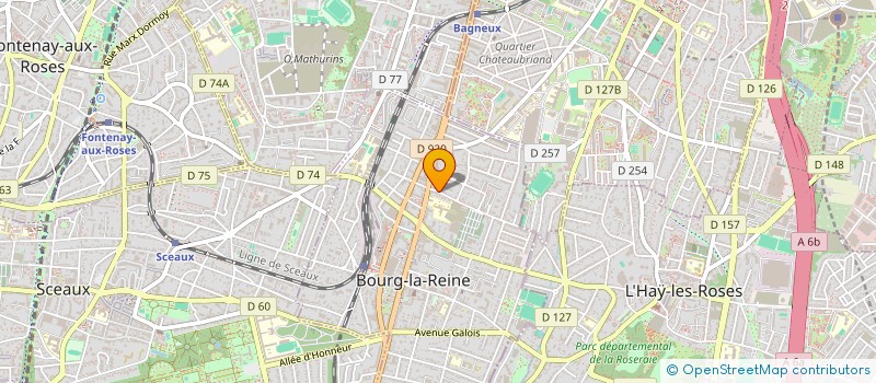 localisation de l'entreprise FRAVIMA à BOURG-LA-REINE