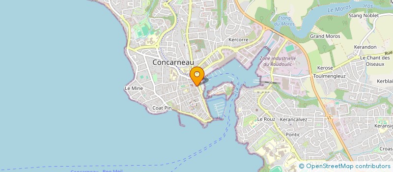 localisation de l'entreprise FRAYA  CONCARNEAU