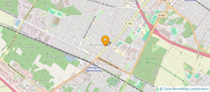 localisation de l'entreprise FRAYERE 95  BEAUCHAMP