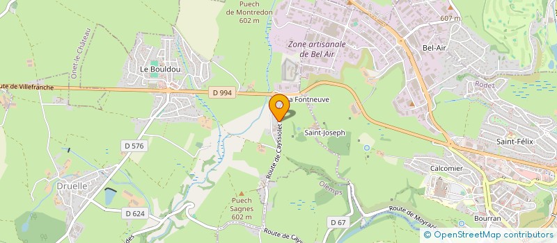 localisation de l'entreprise FRAYSSE IMMO  DRUELLE BALSAC