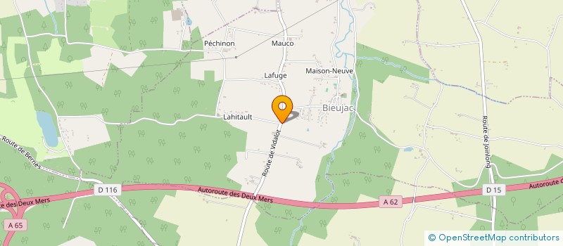 localisation de l'entreprise FRAYSSE JEAN YVES  BIEUJAC