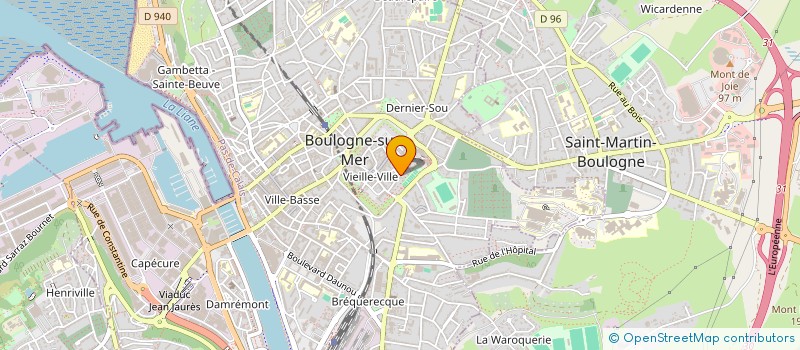 localisation de l'entreprise FRAZER LUCILE ET MARTIN à BOULOGNE-SUR-MER