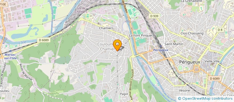 localisation de l'entreprise FRB DENTAIRE  COULOUNIEIX-CHAMIERS