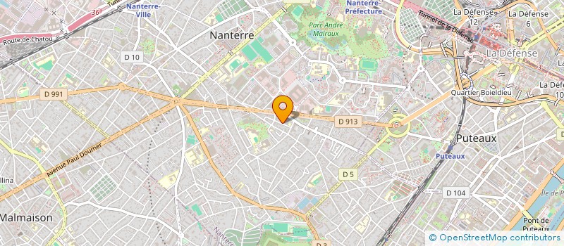 localisation de l'entreprise FRBT  NANTERRE