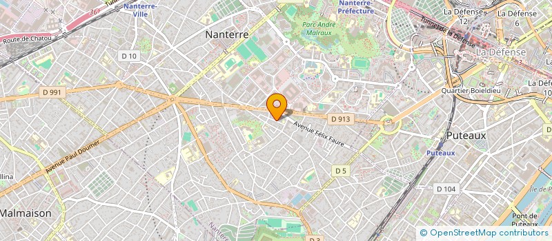 localisation de l'entreprise FRBT BAT  NANTERRE