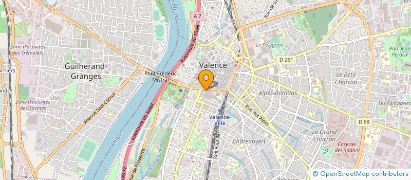 localisation de l'entreprise FRC à VALENCE