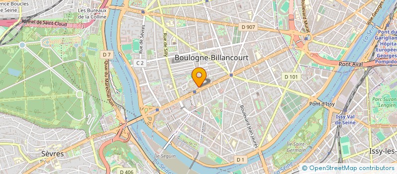 localisation de l'entreprise FRC COURTAGE à BOULOGNE-BILLANCOURT