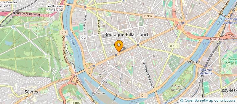 localisation de l'entreprise FRC FINANCES à BOULOGNE-BILLANCOURT