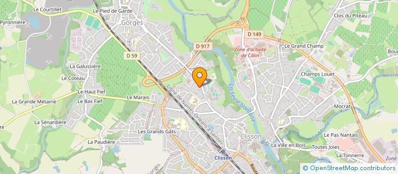 localisation de l'entreprise FRCIVAM  CLISSON