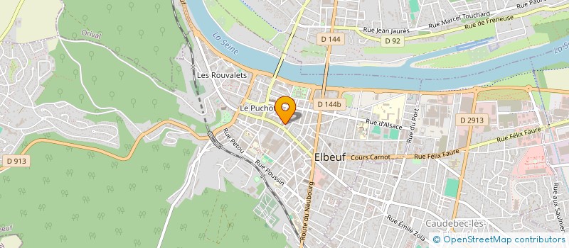 localisation de l'entreprise FRD  ELBEUF