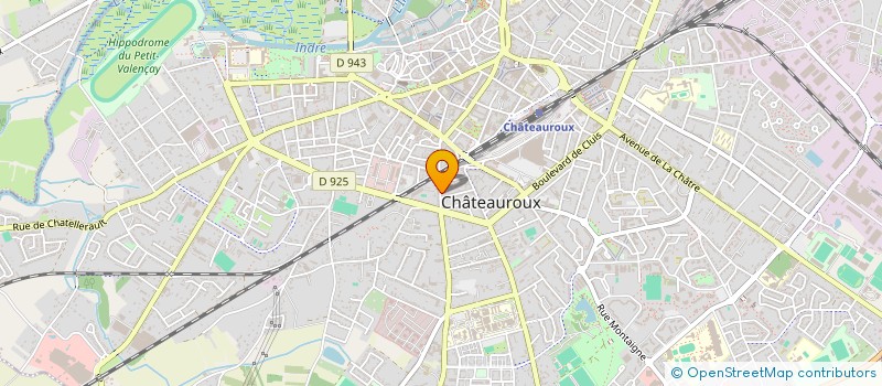 localisation de l'entreprise FRD PRODUCTION à CHATEAUROUX