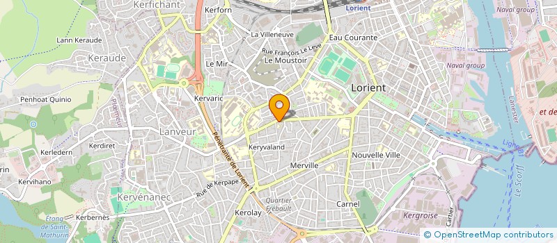 localisation de l'entreprise FRDA  LORIENT