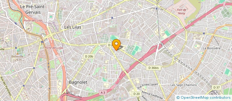 localisation de l'entreprise FRDO à BAGNOLET