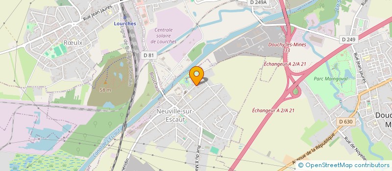 localisation de l'entreprise FREAK IN THE BOX  NEUVILLE-SUR-ESCAUT