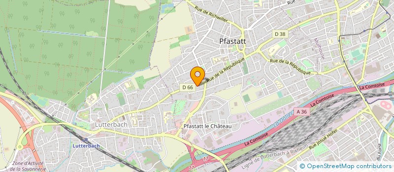 localisation de l'entreprise FREBAL à PFASTATT