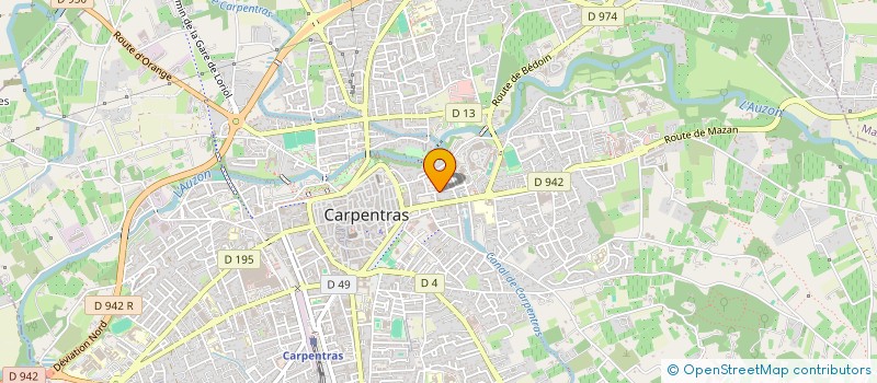 localisation de l'entreprise FREBAN  CARPENTRAS