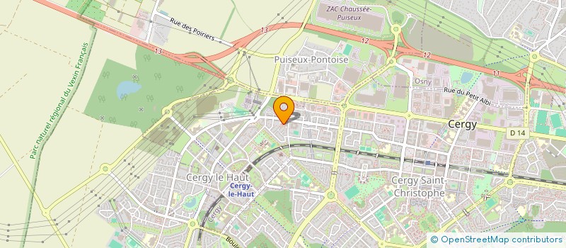 localisation de l'entreprise FREBAPT  CERGY