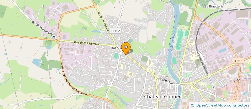 localisation de l'entreprise FREBELITHO  CHATEAU-GONTIER-SUR-MAYENNE