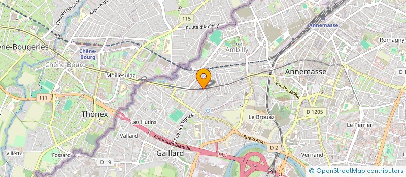 localisation de l'entreprise FREBERGER à GAILLARD
