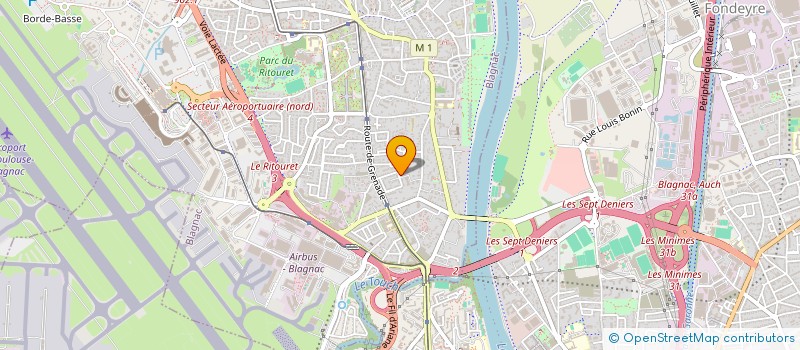 localisation de l'entreprise FREC  BLAGNAC