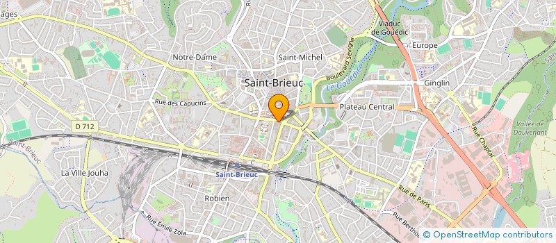 localisation de l'entreprise FRECA à SAINT-BRIEUC