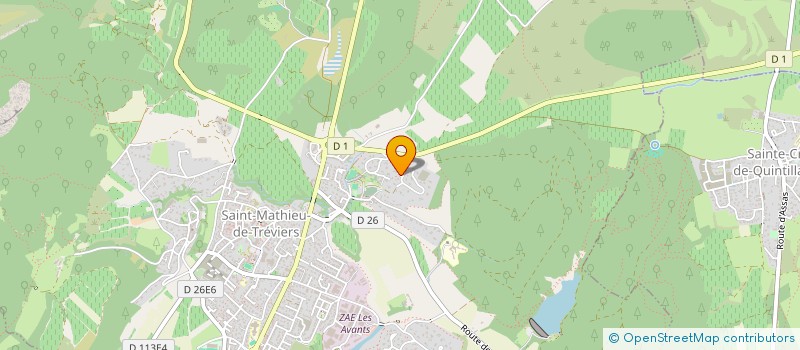 localisation de l'entreprise FRECA  SAINT-MATHIEU-DE-TREVIERS