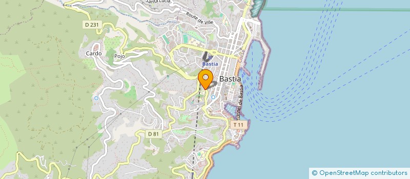 localisation de l'entreprise FRECABA à BASTIA