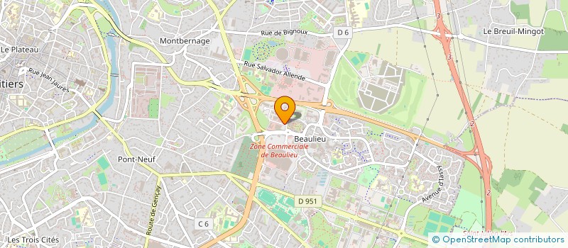 localisation de l'entreprise FRECHET à POITIERS