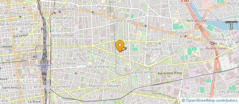 localisation de l'entreprise FRECHET à VILLEURBANNE