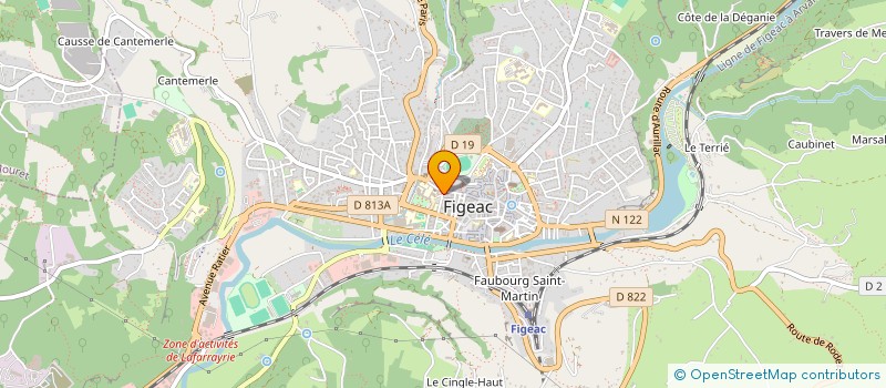 localisation de l'entreprise FRECHET MARCELLE ET GERMAINE à FIGEAC