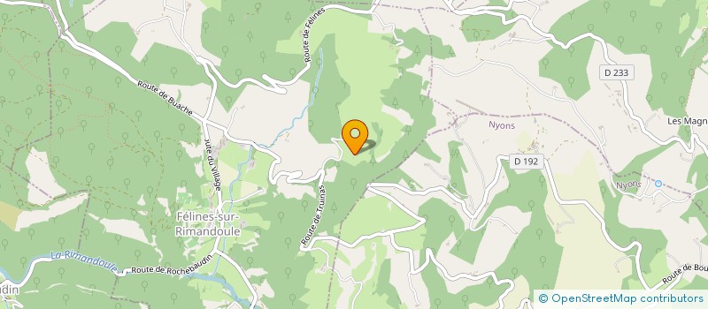 localisation de l'entreprise FRECHET VALENTIN  FELINES-SUR-RIMANDOULE