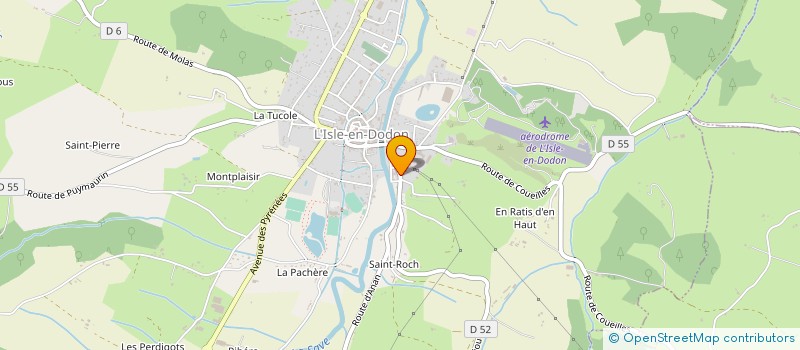 localisation de l'entreprise FRECHOU FRERES  L'ISLE-EN-DODON