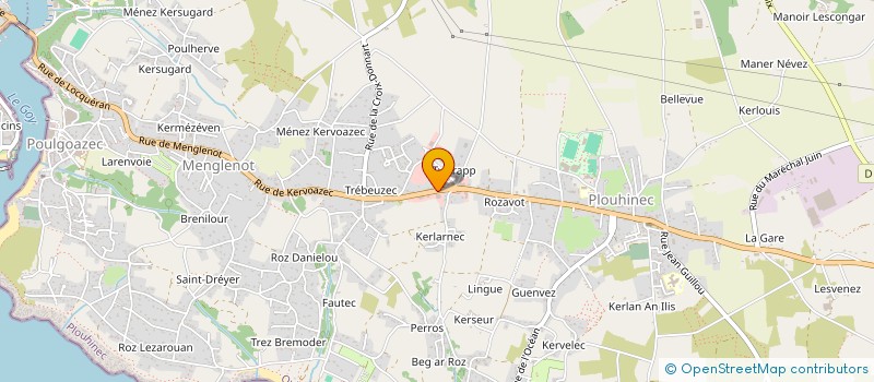 localisation de l'entreprise FRECLO DISTRIBUTION  PLOUHINEC