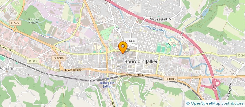 localisation de l'entreprise FRED à BOURGOIN-JALLIEU