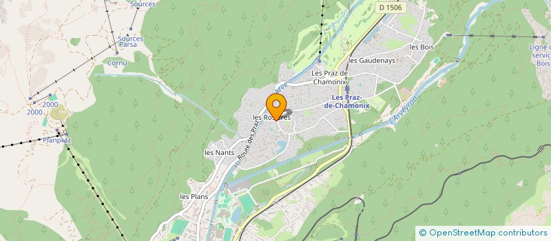 localisation de l'entreprise FRED à CHAMONIX-MONT-BLANC