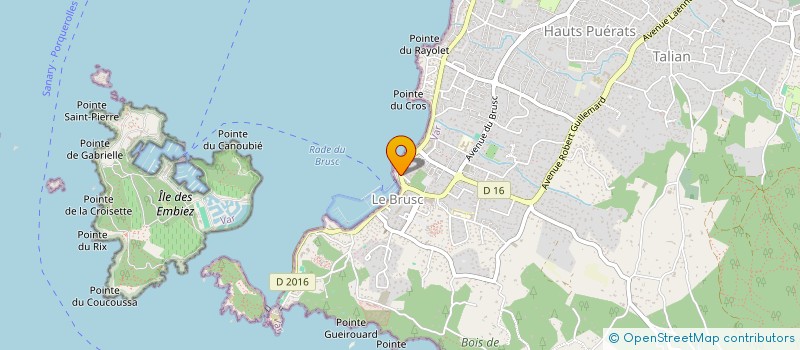 localisation de l'entreprise FRED AK LE BRUSC à SIX-FOURS-LES-PLAGES