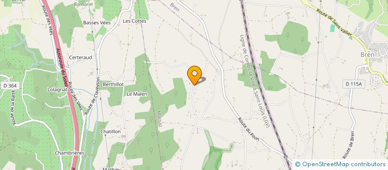 localisation de l'entreprise FRED AMPAUD  MARSAZ