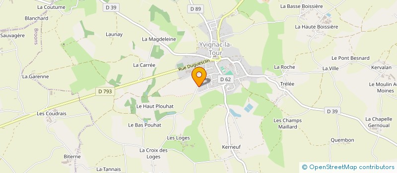 localisation de l'entreprise FRED & ANDGEL & ROMAIN  YVIGNAC-LA-TOUR